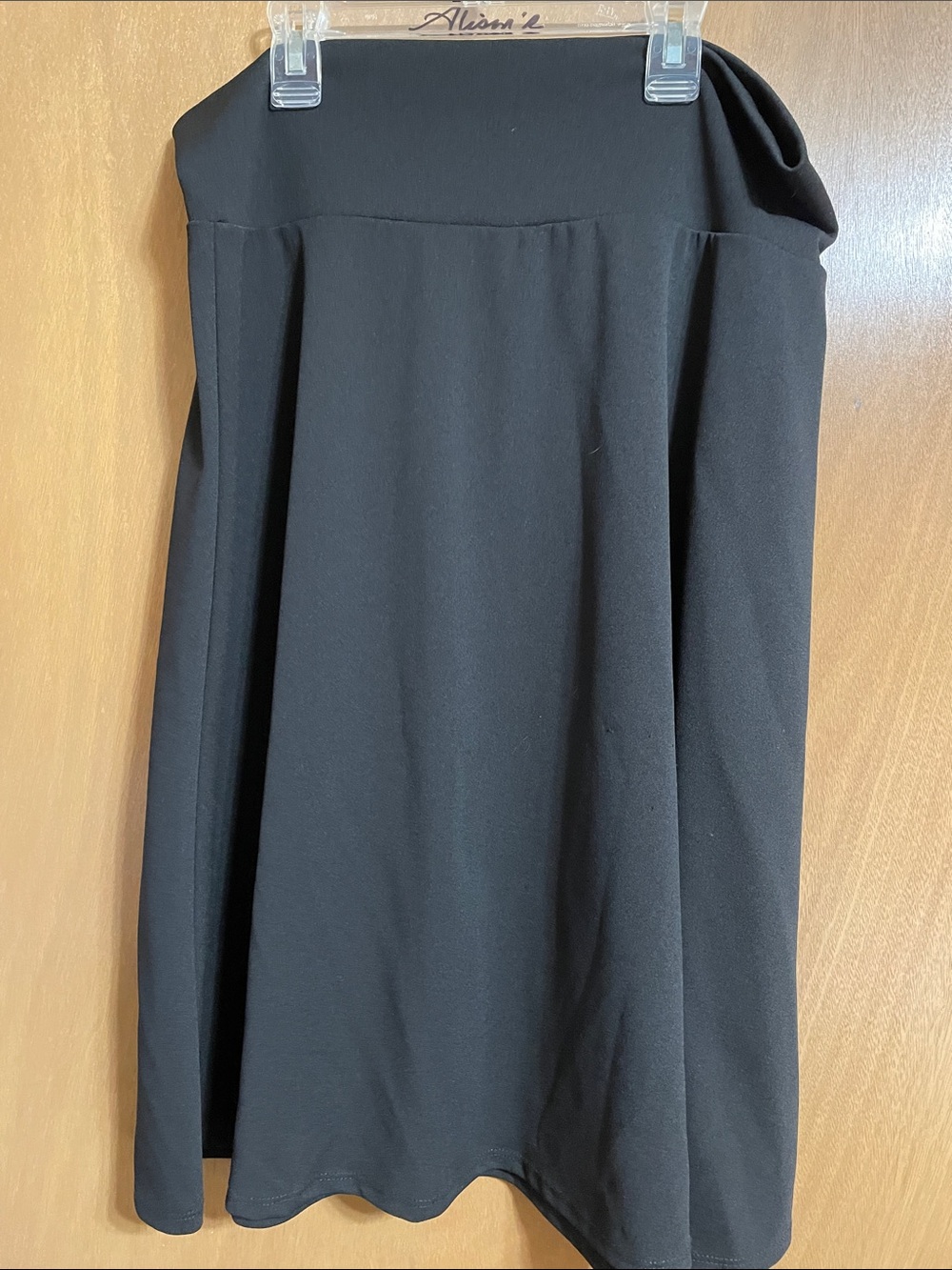 Women's Black A-Line Skirt by
